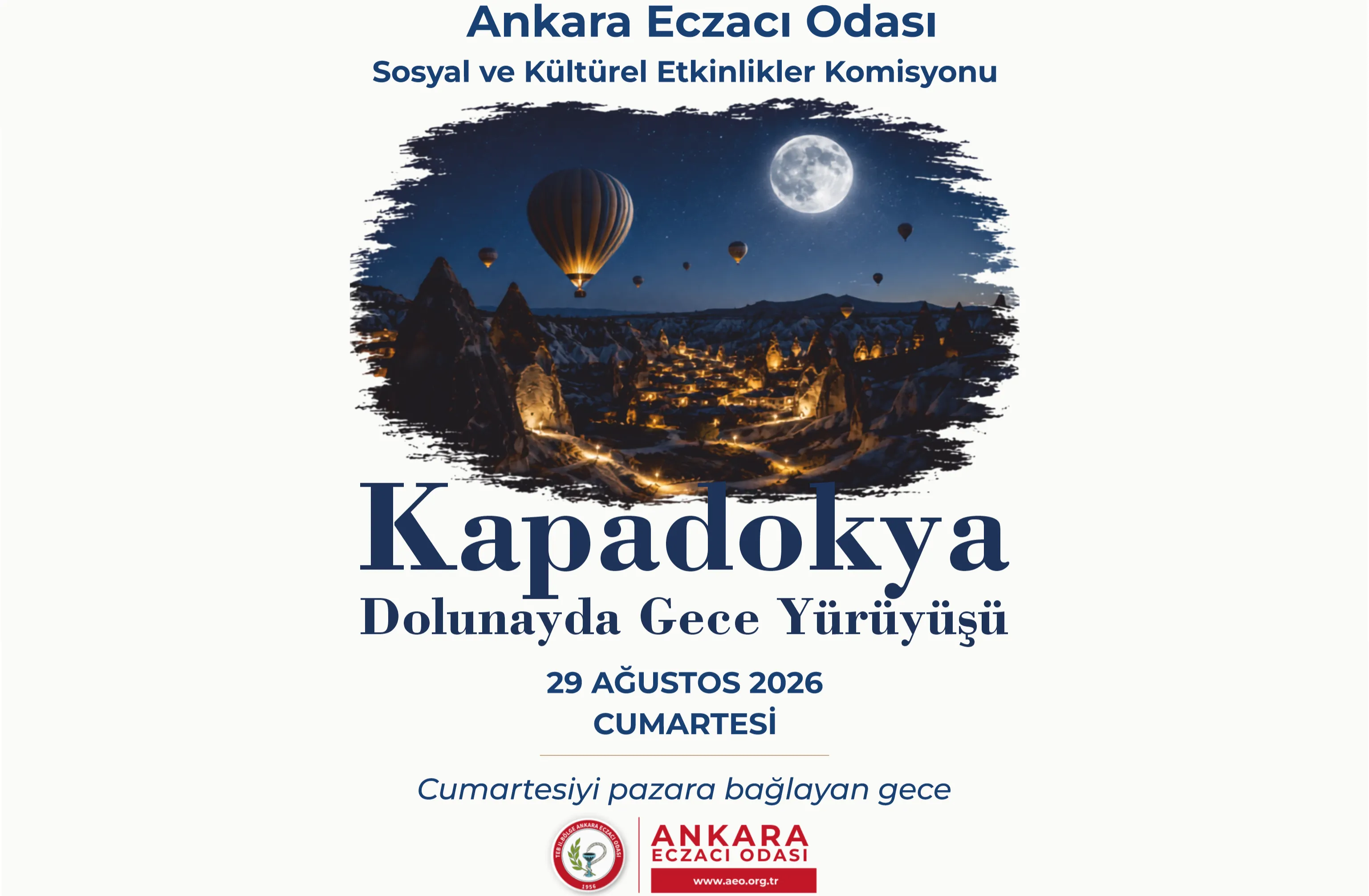Kapadokya Dolunayda Gece Yürüyüşü Düzenliyoruz