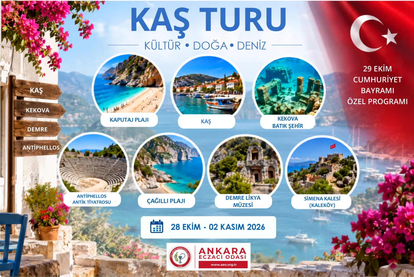 Kaş Kültür ve Doğa Turu Düzenliyoruz
